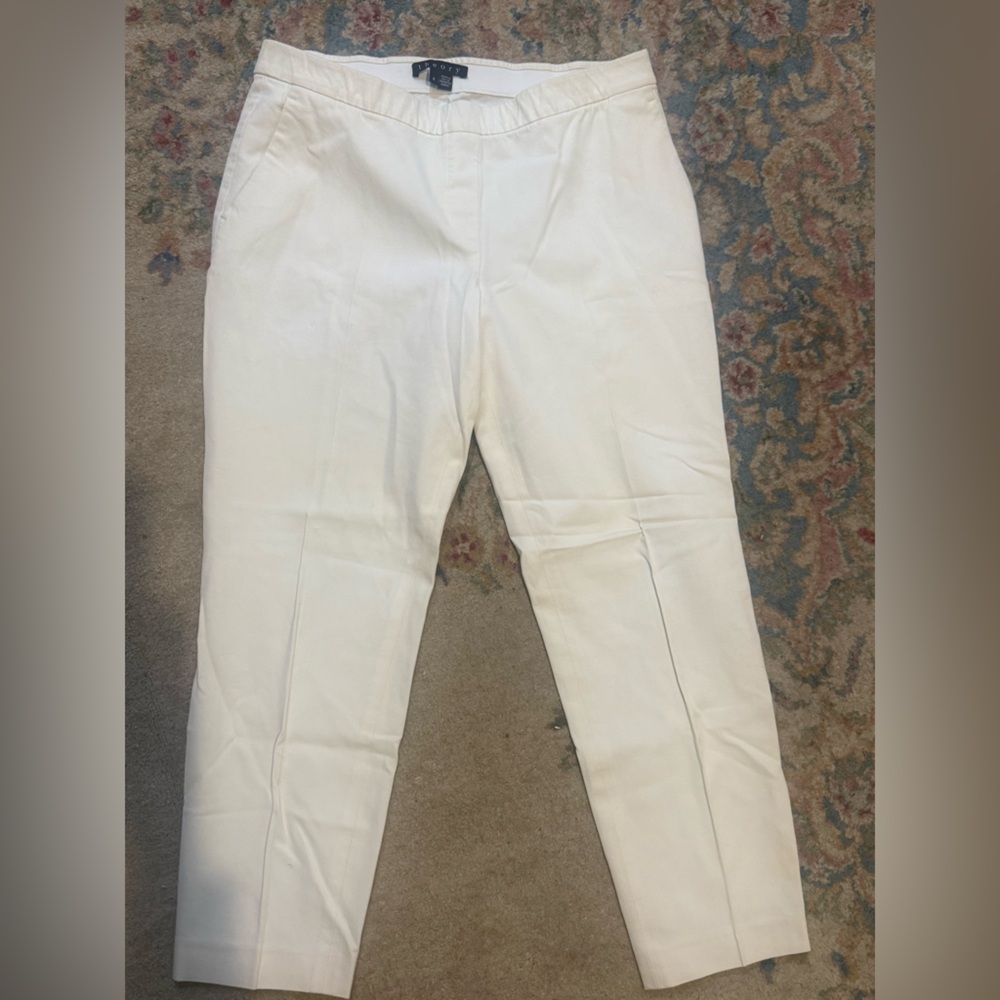 Theory Cream Trousers